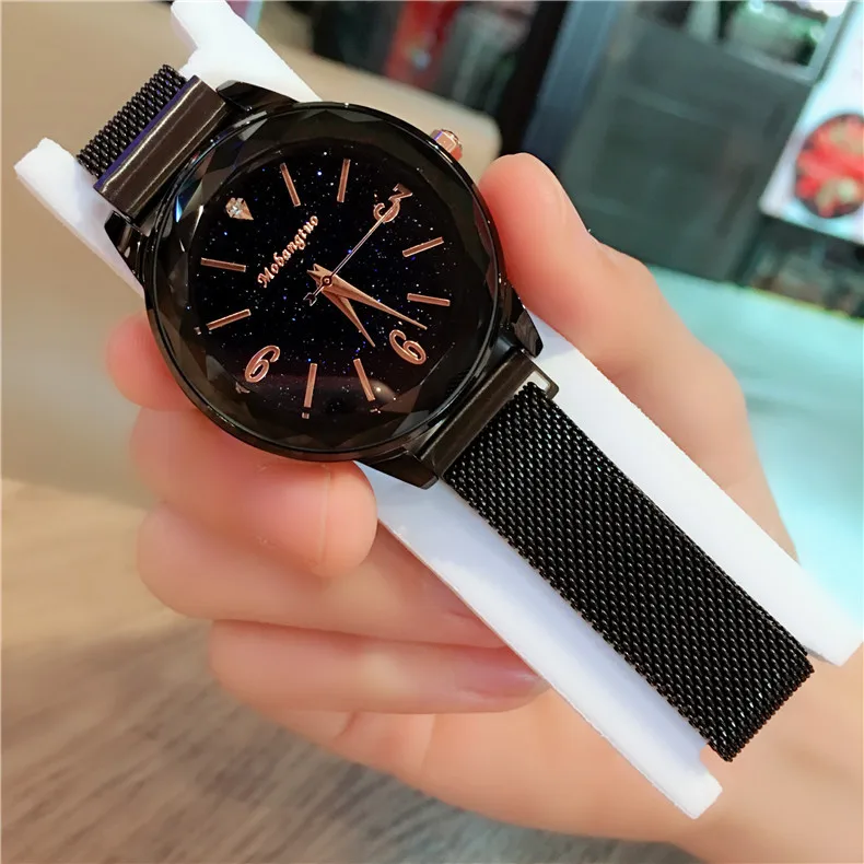 Часы женские кварцевые в Корейском стиле изящные модные наручные с магнитным