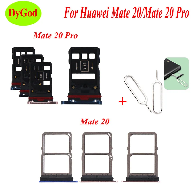 For Huawei Mate 20/Mate 20 Pro Nano SIM Card Tray Holder Micro SD Slot Adapter With Take Sim Eject Tool | Мобильные телефоны и