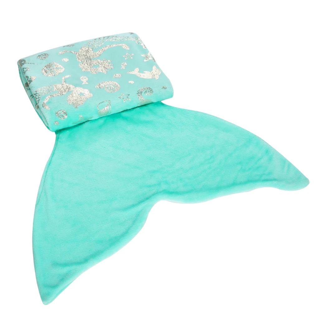 Фланелевое Одеяло хвост русалки LANGRIA для детей|Одеяла| |