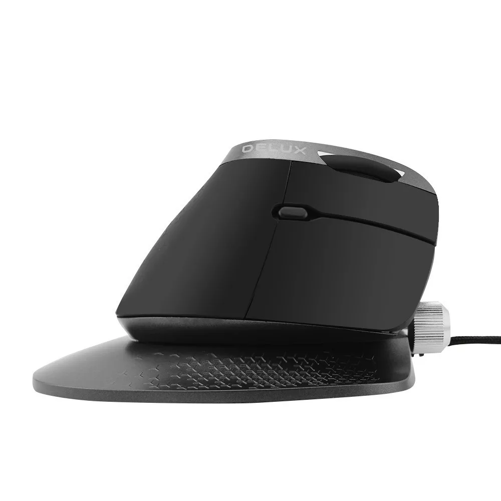 Вертикальная мышь Delux M618X Проводная эргономичная Мышь 6D компьютер игровая
