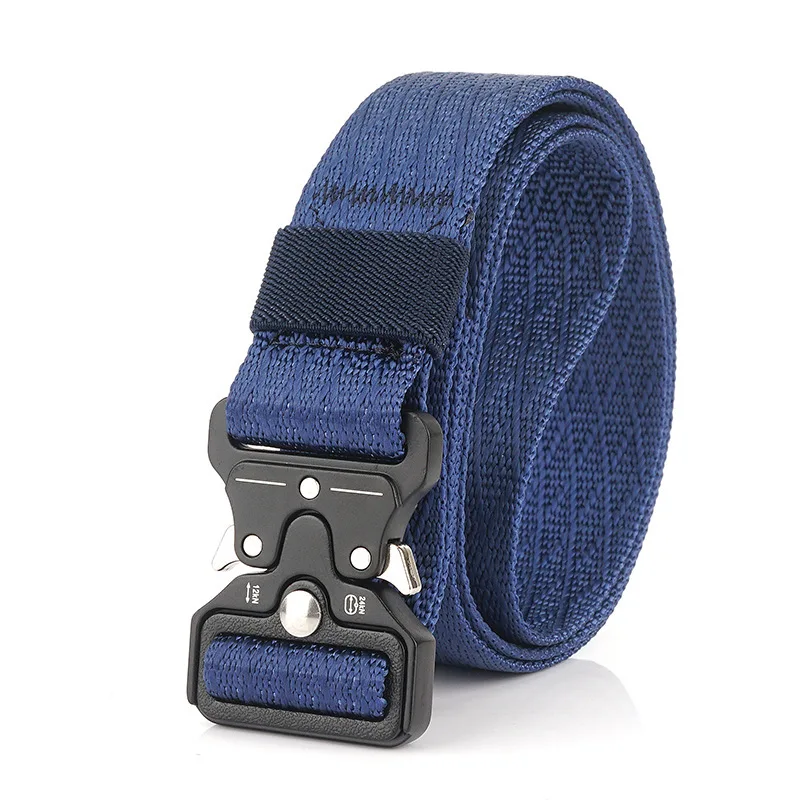 

125*3.2cm Quick Release Nylon Tactical Belt Outdoor Hunting Climbing Training Wearproof Accessory Military Gear Canvas Waistband