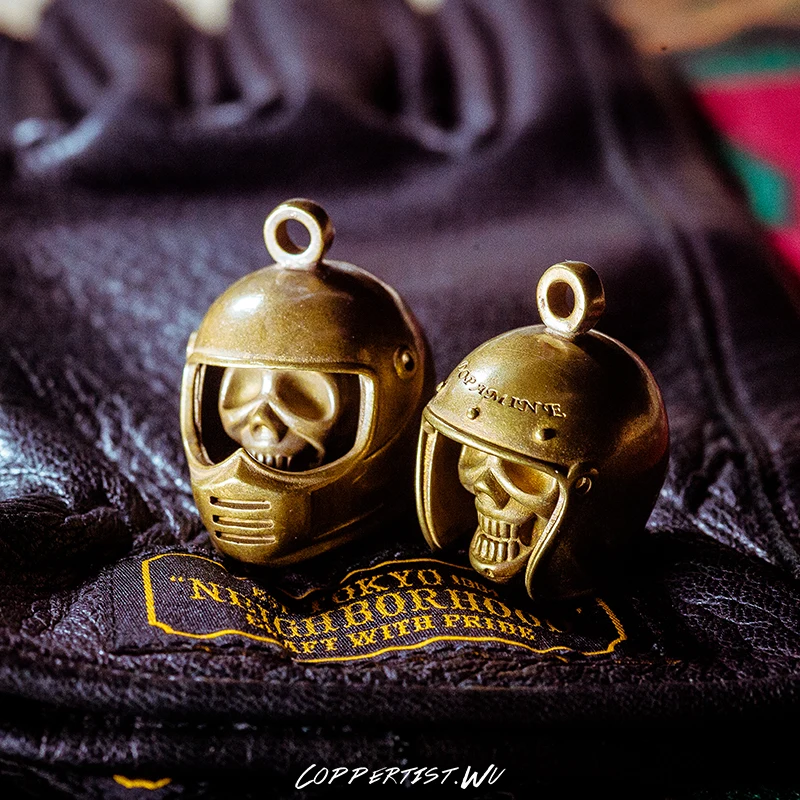 Coppertist. Wu оригинальные Мотоциклы шлем Брелки кулон в форме Черепа скелета