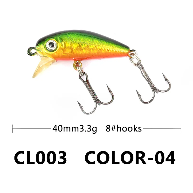 Jeebel 10 шт./лот гольян Crankbait Жесткий Bait 3 5 см/4 г Рыбалка приманки набор искусственный