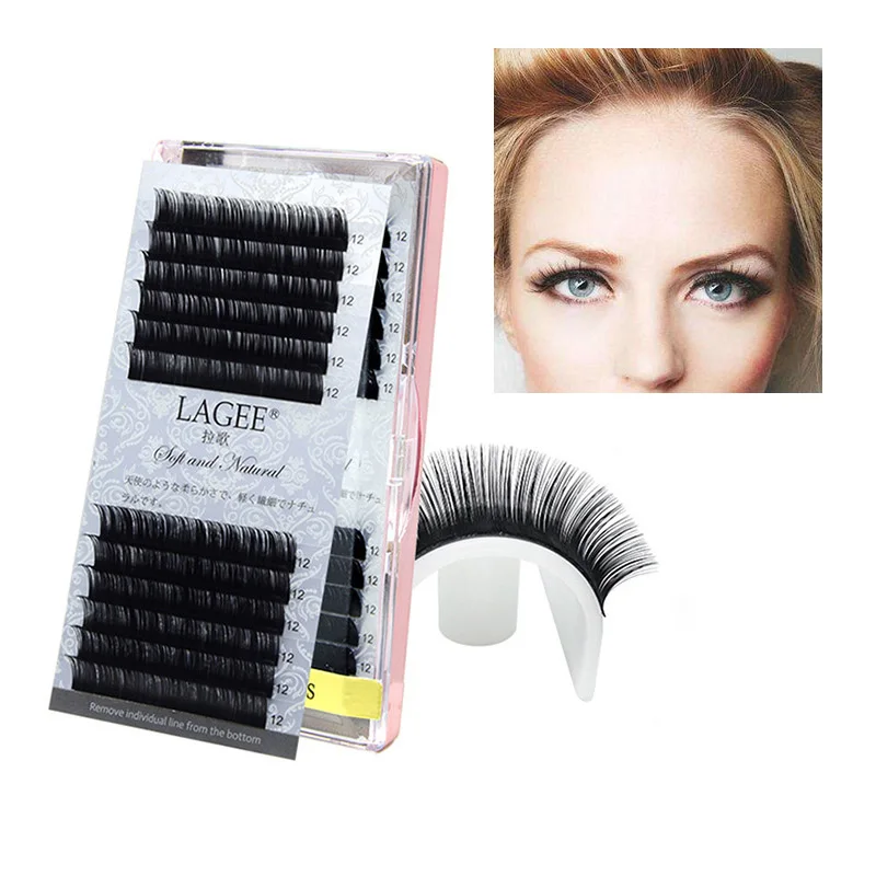 Nagaraku толщина 0 10 мм искусственный норки индивидуальное наращивание ресниц