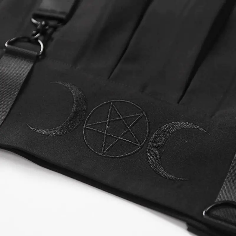 Чулок мини юбка плиссе Для женщин Летняя Модная Джинсовая куртка с вышивкой Moon