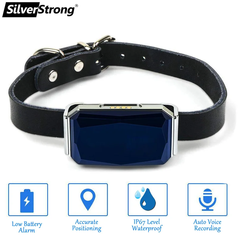 SilverStrong ошейник для домашних животных GSM AGPS Wifi LBS IP67 Водонепроницаемый мини легкий
