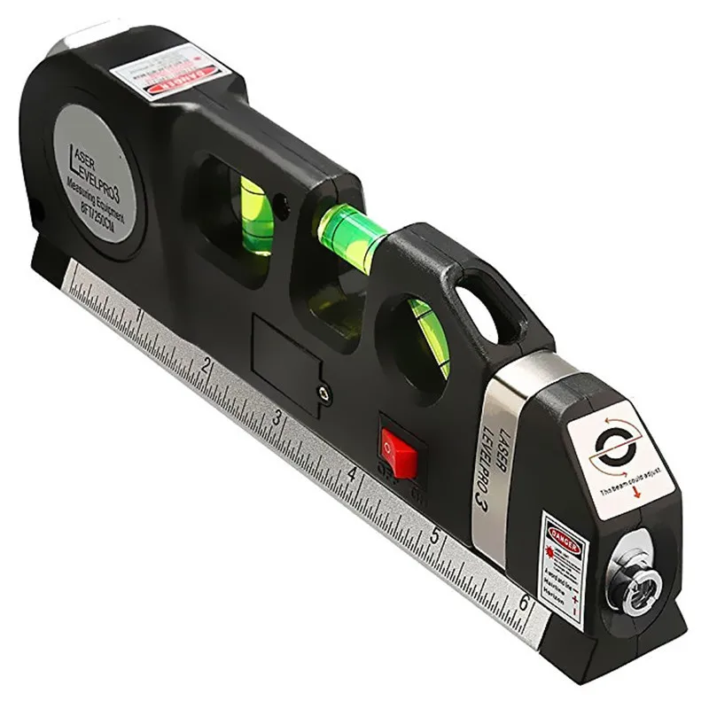 Professional Level Laser Measure Line Adjusted Standard Metric Ruler Vertical Strait Leveler Accurate Precise Tool | Инструменты