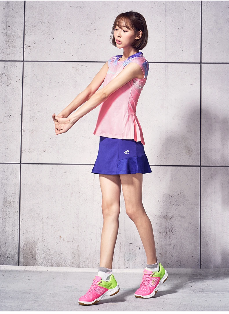 Летняя одежда для бадминтона Женская быстросохнущая дышащая Спортивная