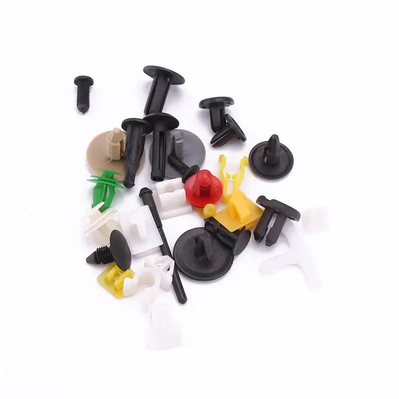 

200pcs Car Door Trim Panel Clip Fasteners Push Engine Cover Fender Fastener Clip Auto Bumper Rivet Fastener Clip Assortments Kit