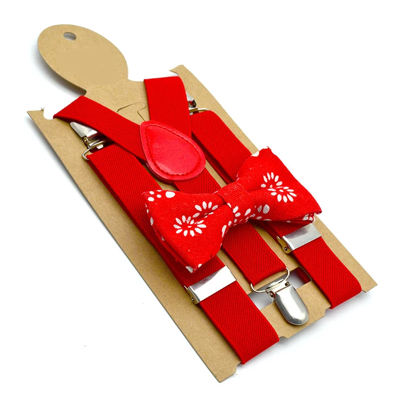 Детский костюм на лямках с галстуком бабочкой и принтом для мальчиков девочек