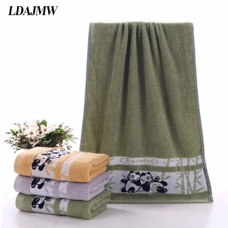 LDAJMW полотенце из бамбукового угля мультяшное для лица в виде панды 35*75 см подарок