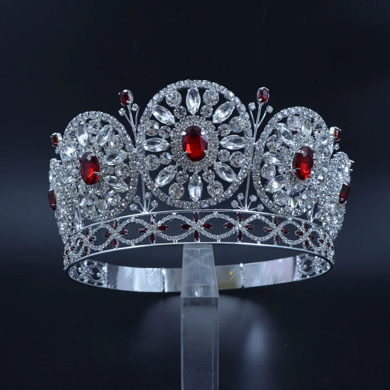 Стразы Корона Miss Beauty короны для конкурса личные индивидуальные круглые круги под
