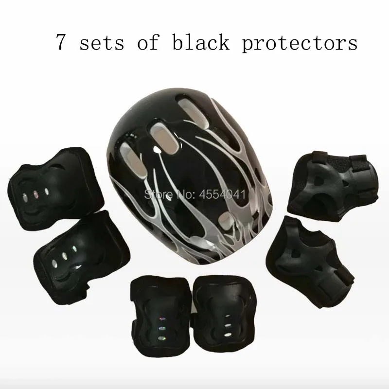 

Black Wheel Skating Balancer Helmet Skate Protector Suit for Children