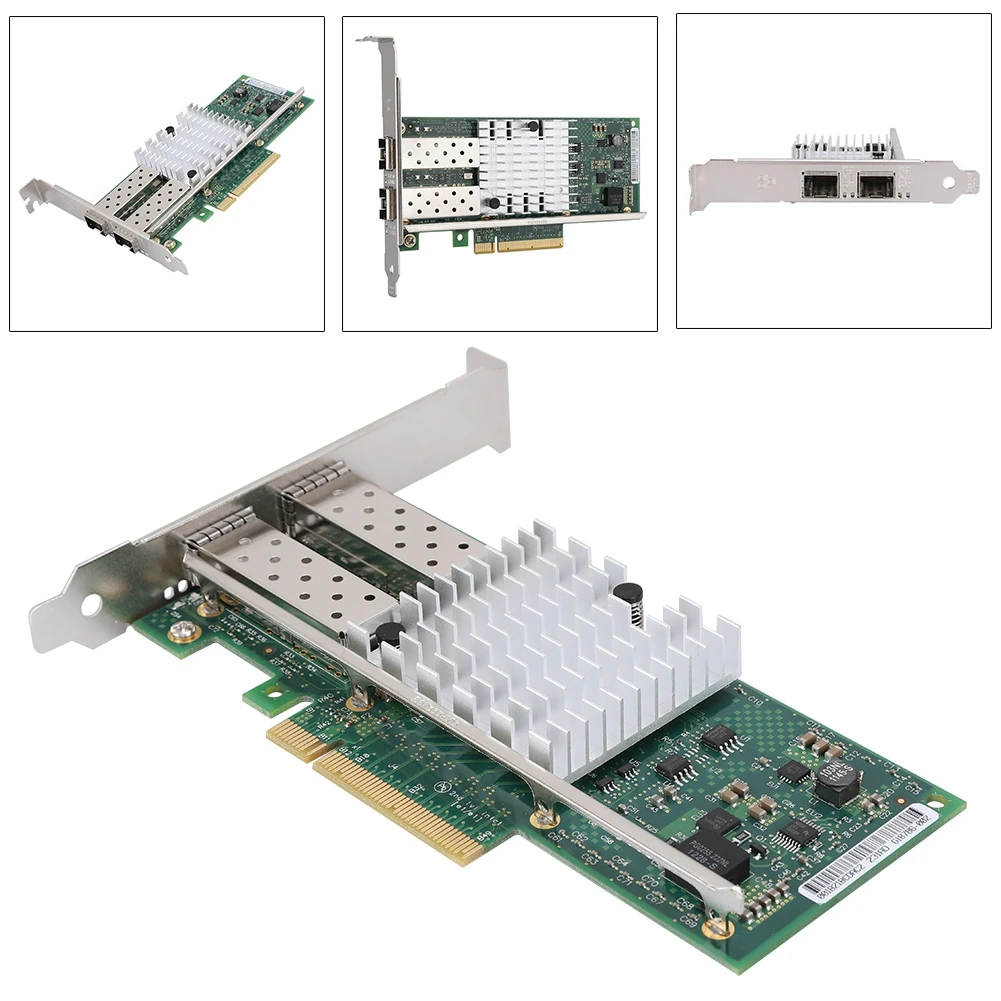 X520-DA2 82599es PCI-E X8 2-Порты и разъёмы для программирования в производственных условиях