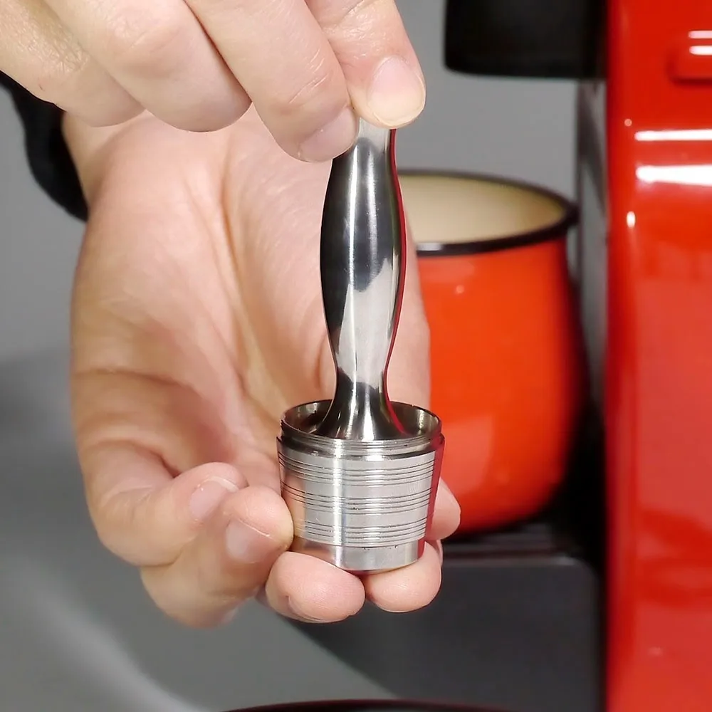 3 капсулы 1 тампер Nespresso из нержавеющей стали многоразовые Многоразовые кофе