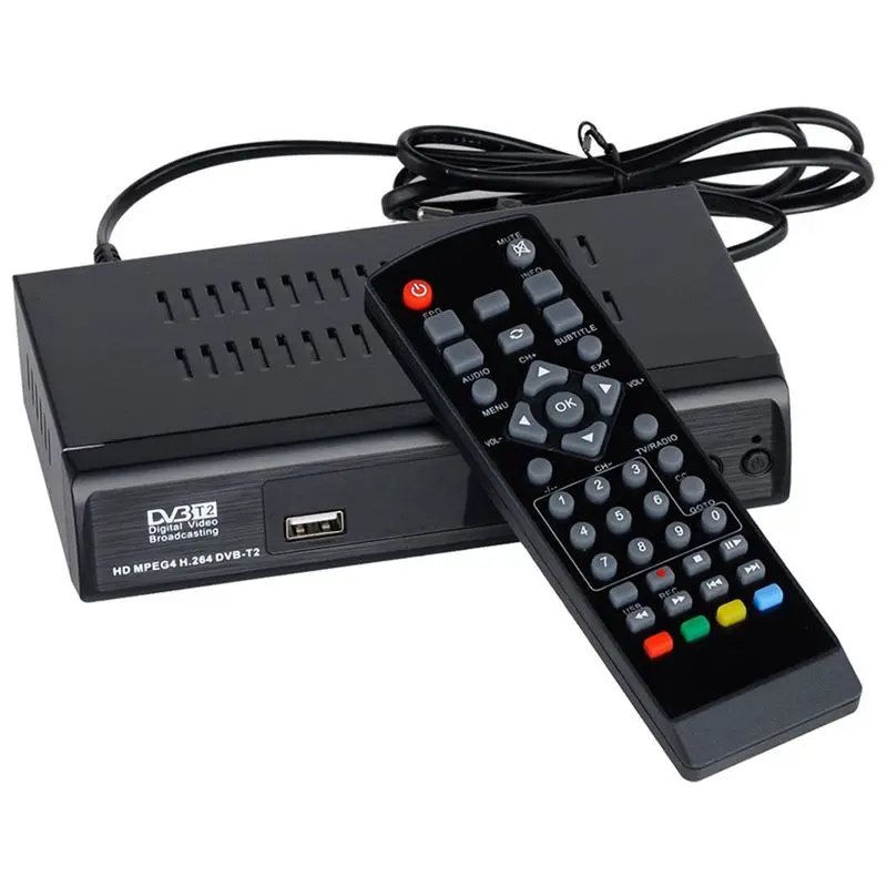 1080P DVB T2 цифрового наземного вещания Конвертор приемник ТВ коробка Youtube|Адаптеры