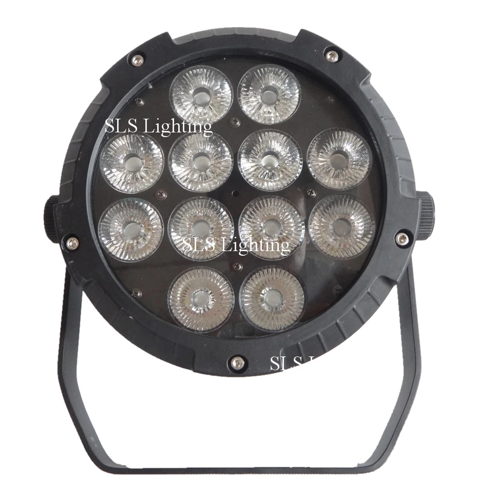 8 шт./лот тонкий плоский led par банок 12x15 RGBWA 5IN1 LED IP65 Водонепроницаемый открытый