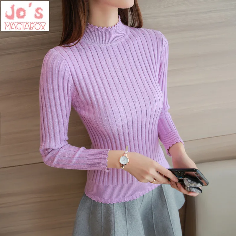 2019 Korean Knitted Women Sweaters And Pullovers Sueter Mujer Tops Winter Slim Jumper Autumn Fashion Clothing | Женская одежда