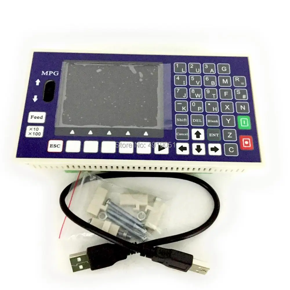 3 оси/4 оси ЧПУ контроллер движения системы 5 дюймов 16DI 8DO TFT 400 кГц Servo шаговый для