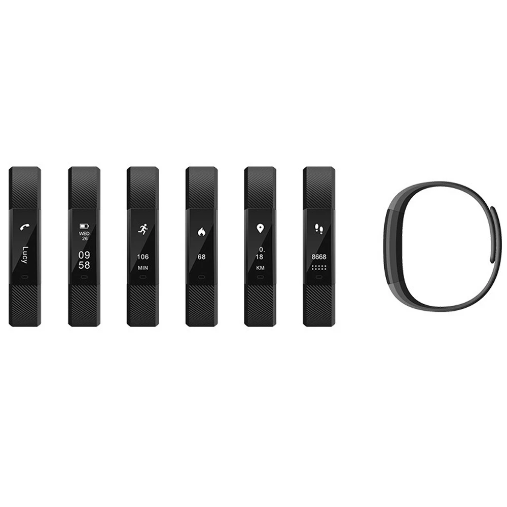 ID115 Bluetooth Смарт-браслет с шагометром фитнес-трекер 4 0 браслет счетчик шагов