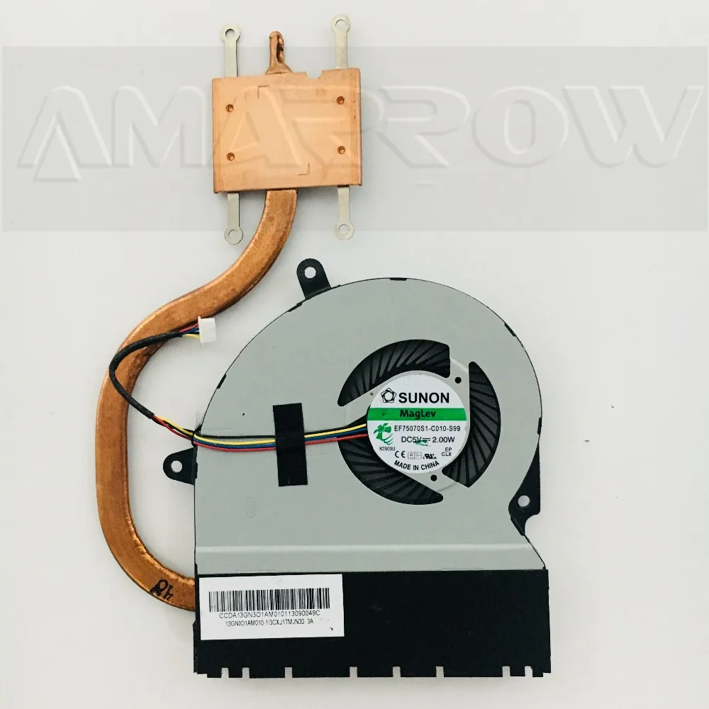 Оригинальный центральный процессор Охлаждающий вентилятор для Asus X401E1 X401EI X401EI235A X401 X401A F401 F401A вентилятор с радиатором Разъемный центральный процессор