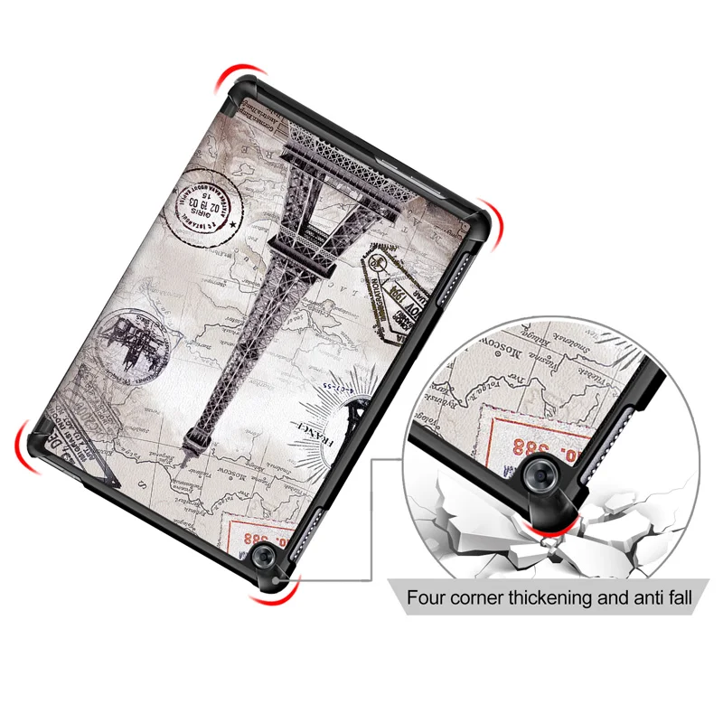 For Huawei Mediapad M5 lite 10/M5 10.1 inch Tablet Case Tri-fold Stand Cover Anti-aging | Компьютеры и офис