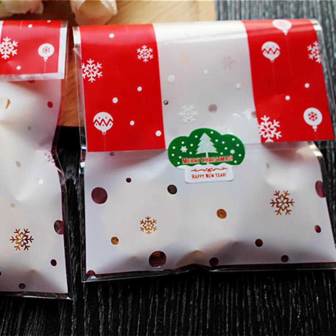 

New Christmas Snowman Candy Cookies Biscuits Gift Bags 18cm*10cm