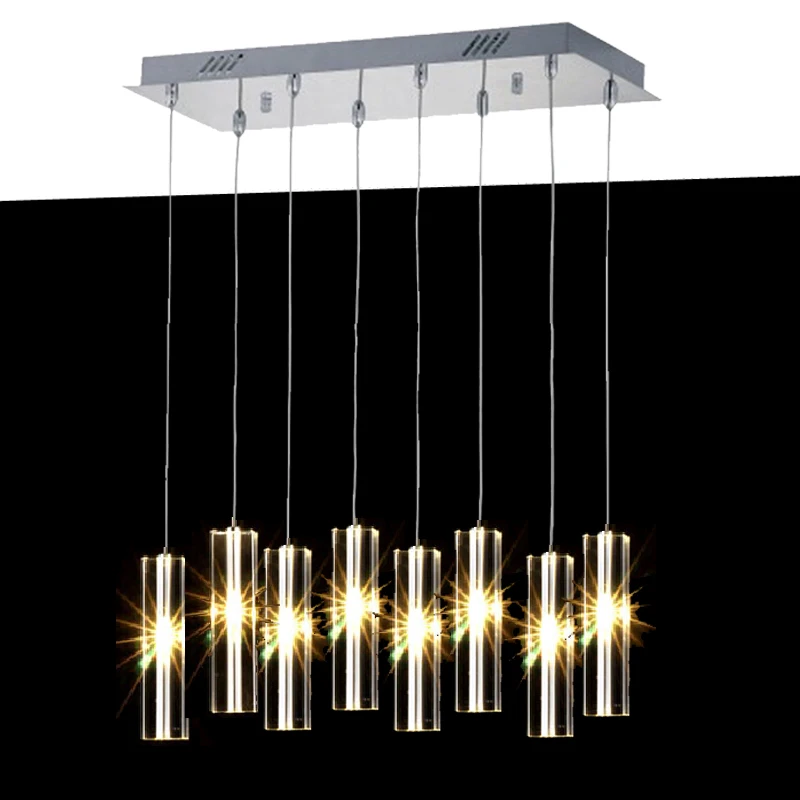 Dining room 5-9 pcs G4 Led light long crystal chandelier lustre de cristal modern lighting bedroom living Bar Kitchen Light | Лампы и