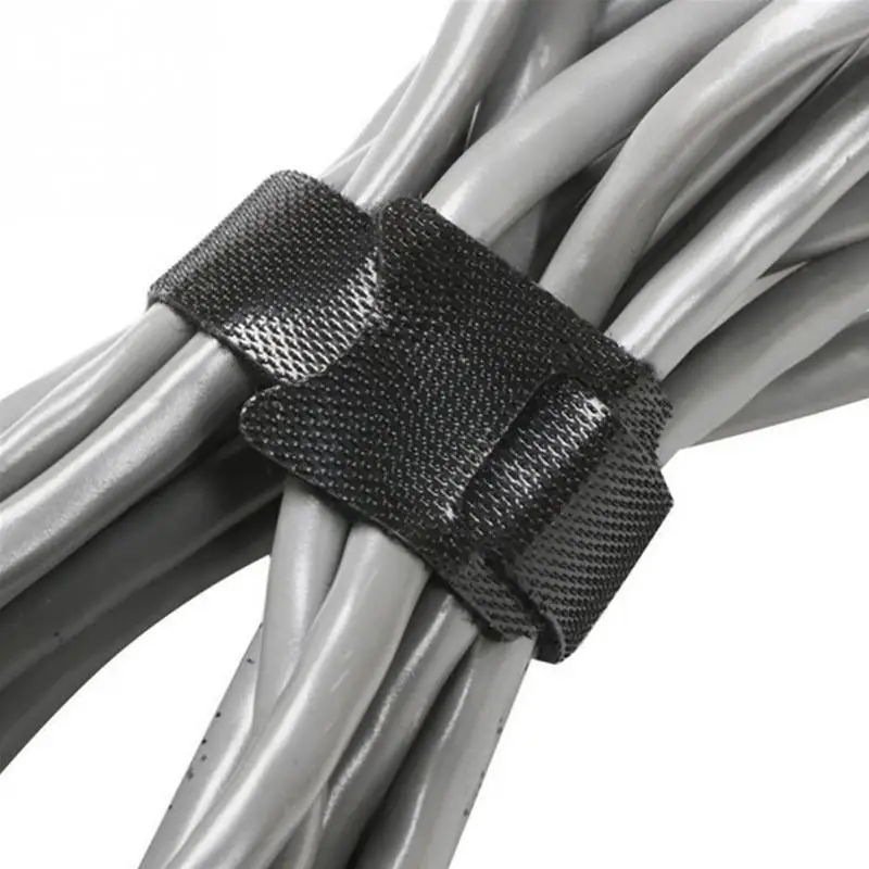 30 шт. Magic стикеры нейлон многоразовые впритык Кабельные стяжки с ушко отверстия