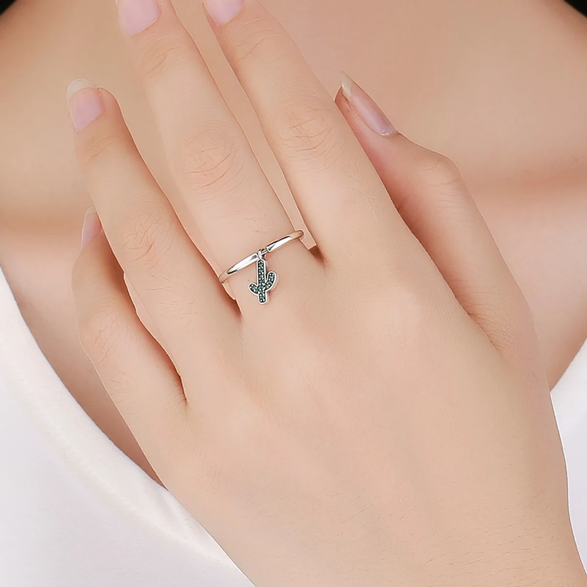 DALARAN 925 sterling silver youth charm personality green bird pendant bright eye light female matching match ring | Украшения и