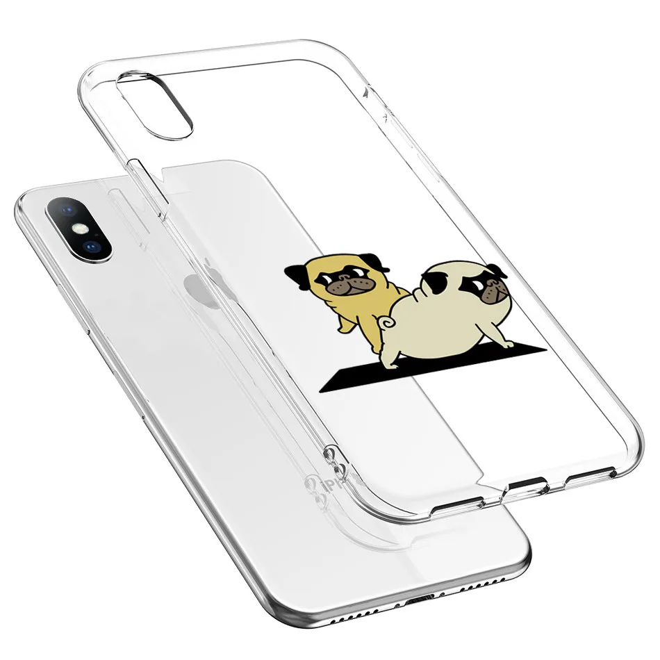 Прозрачный чехол USLION для iPhone 5 6 6s 7 8 Plus мягкий прозрачный ТПУ X XS XR Xs Max |