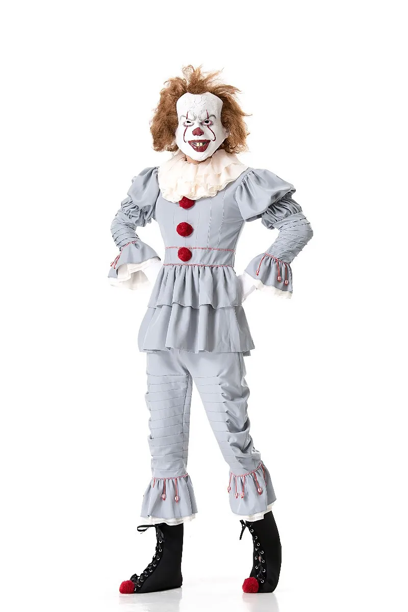Хэллоуин клоун шоу костюм Grand Heritage Pennywise кино Одежда для взрослых|Праздничные