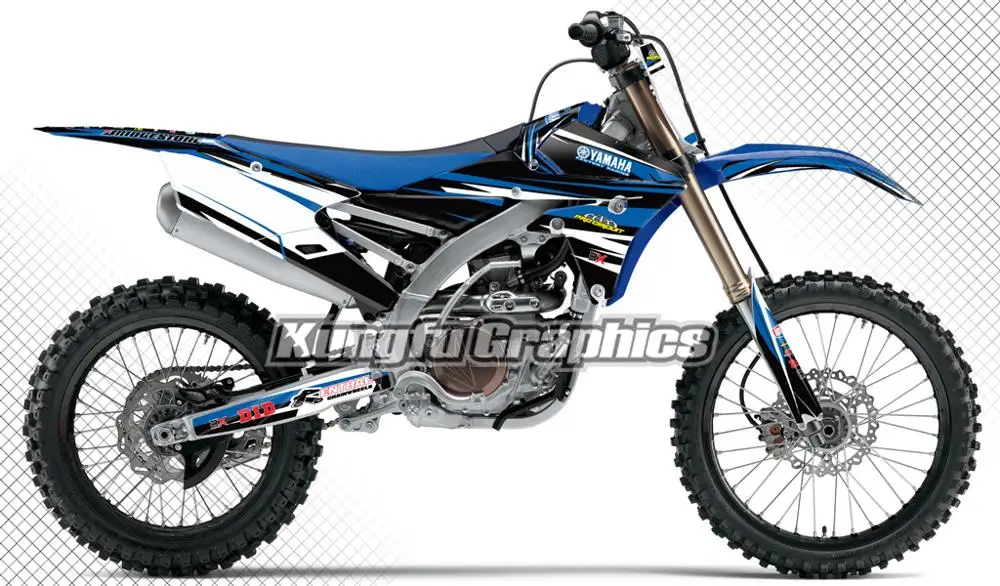 Yamaha YZ 125 черная Графика