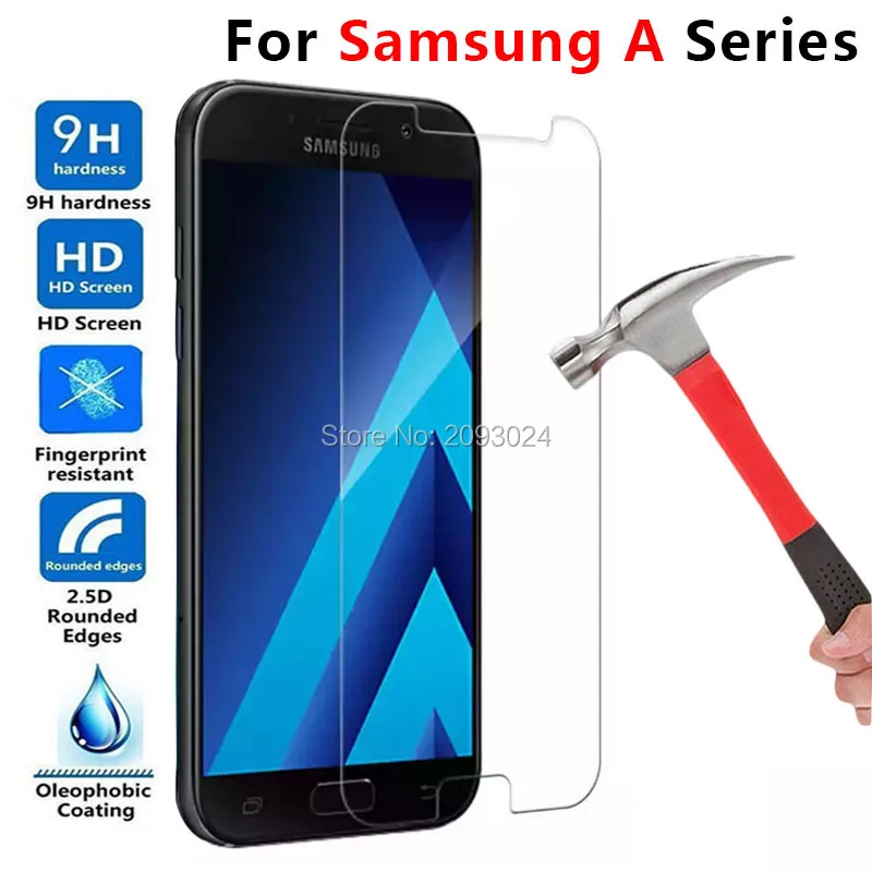 Защитное стекло для Samsung A5 2017 A7 A3 2016 закаленное экрана Galaxy A 3 5 7 5a 7a A52017 A52016 |