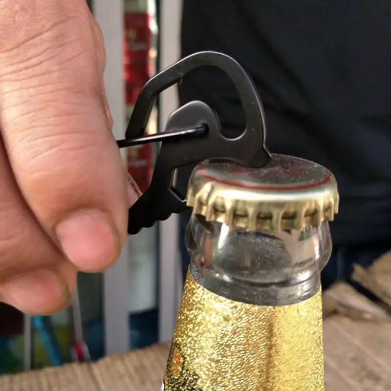Outdoor Tools Carabiner Cap Lifter Hex Driver Bottle Opener Keychain Ring Climbing Accessories Z70 | Спорт и развлечения