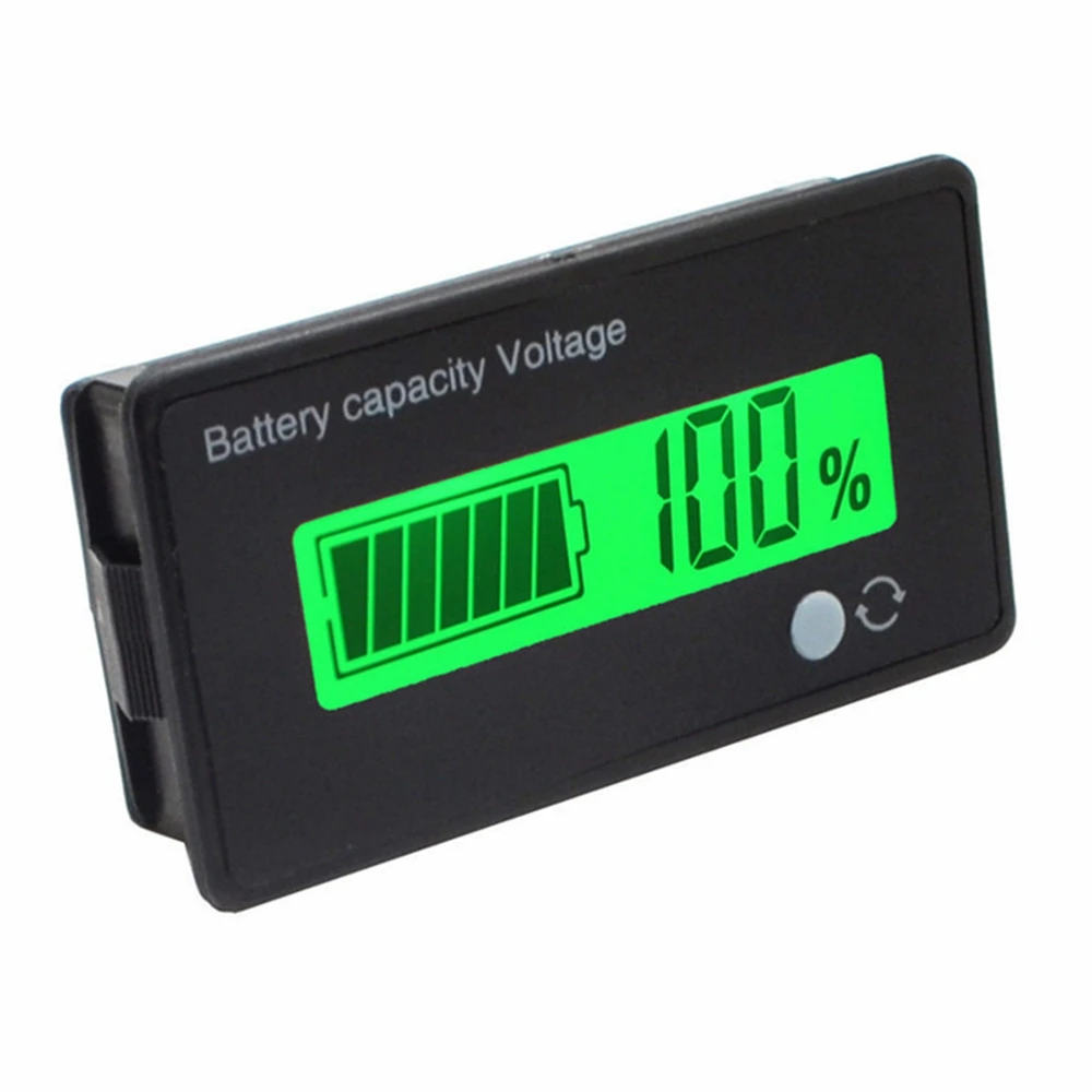 

12V/24V/36V/48V 8-70V ЖК-дисплей свинцово-кислотная 3,7 V литиевая Батарея Ёмкость индикатор цифровой вольтметр