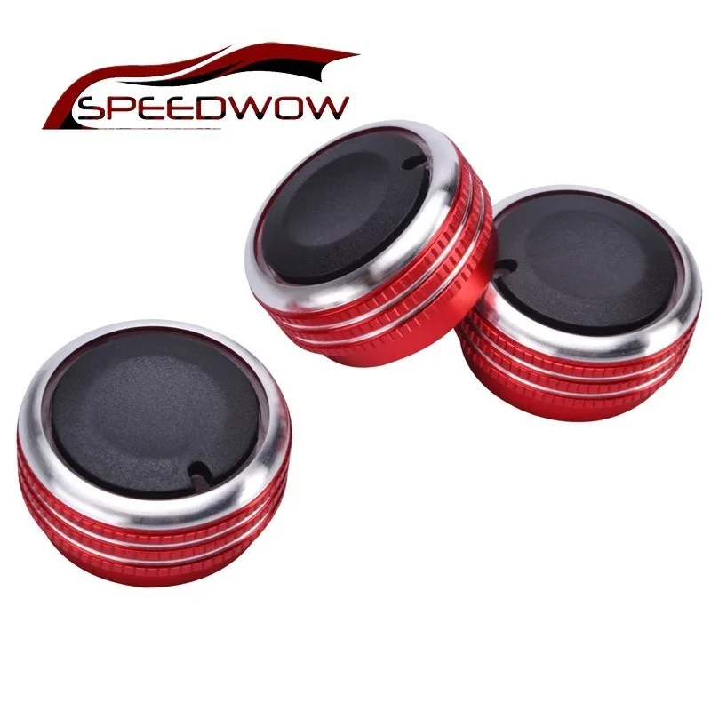 SPEEDWOW 3 шт. Алюминий литой переключатель ручки Fit Air кондиционер крышка тепла