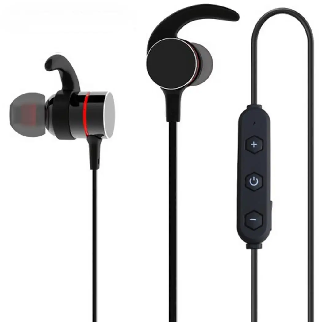 Беспроводные магнитные Bluetooth наушники спортивные стерео басы музыкальные Smart holzer