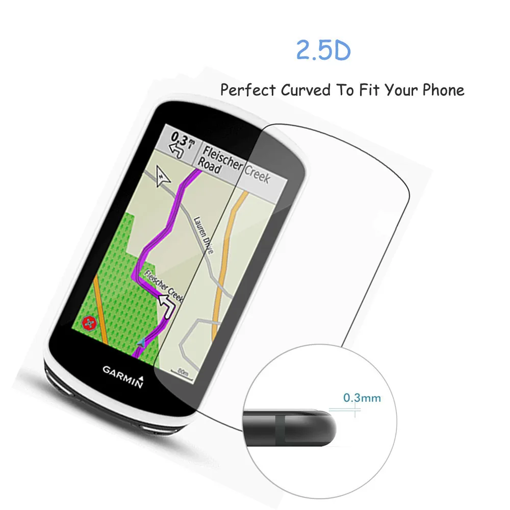 2 шт. закаленное стекло для Garmin Edge 1030/1030 plus 2.5D 9H защита экрана ультратонкая