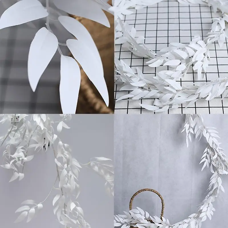 Innovative Simulation Of Willow Leaf Hanging Vine Silk Plant Wreath Indoor And Outdoor Wedding Decoration Party Supplies | Дом и сад