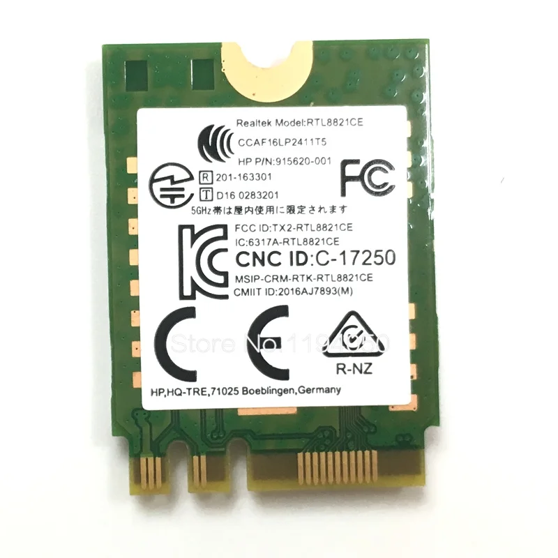 WDXUN оригинальная RTL8821CE AC беспроводная сетевая карта 433 м + 4 2 Bluetooth 915621 001 915620