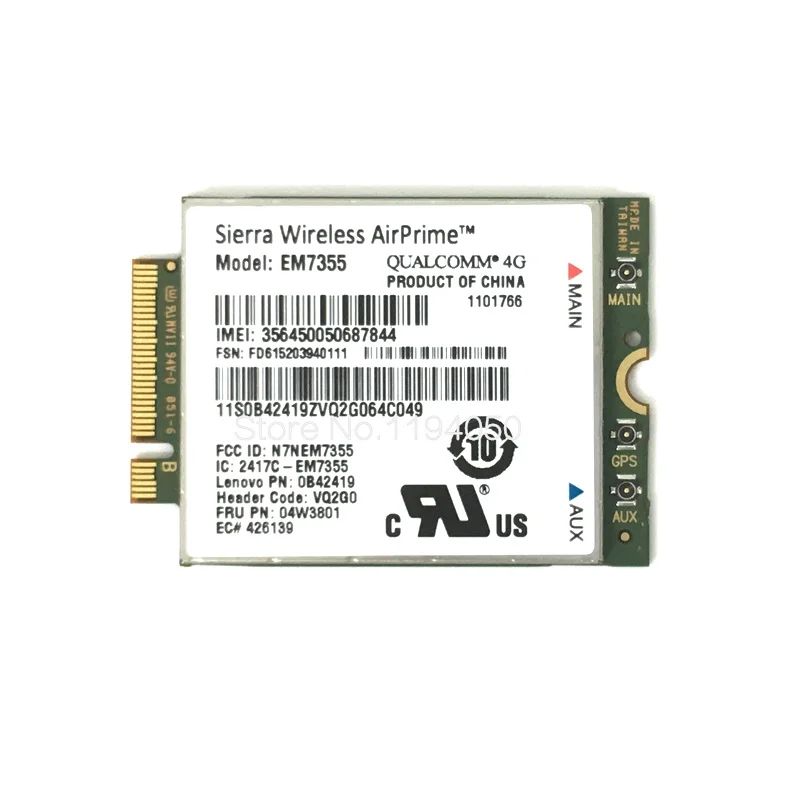 EM7355 4G LTE карта WWAN 04W3801 GOBI5000 для Lenovo X240 W540 T440P T431S модуль|3G модемы| |