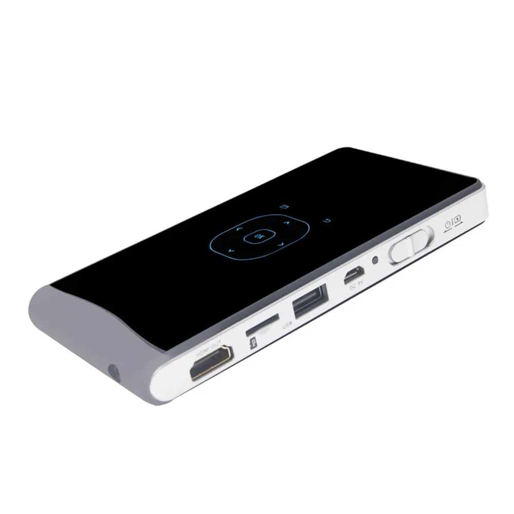 Портативный Android Handle Dlp100Wm Wifi домашний кинотеатр Hd мини смарт проектор с проводным