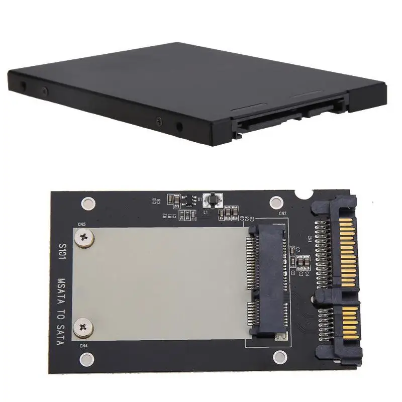Enclosure mSATA SSD to 2.5&quot SATA Convertor Adapter Card Case | Электроника