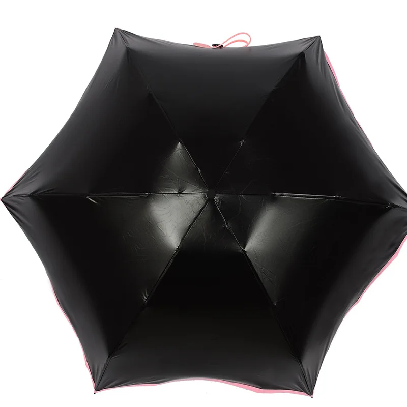 Мини пять складной зонт дождь женский подарок мужчины мини карманный зонтик