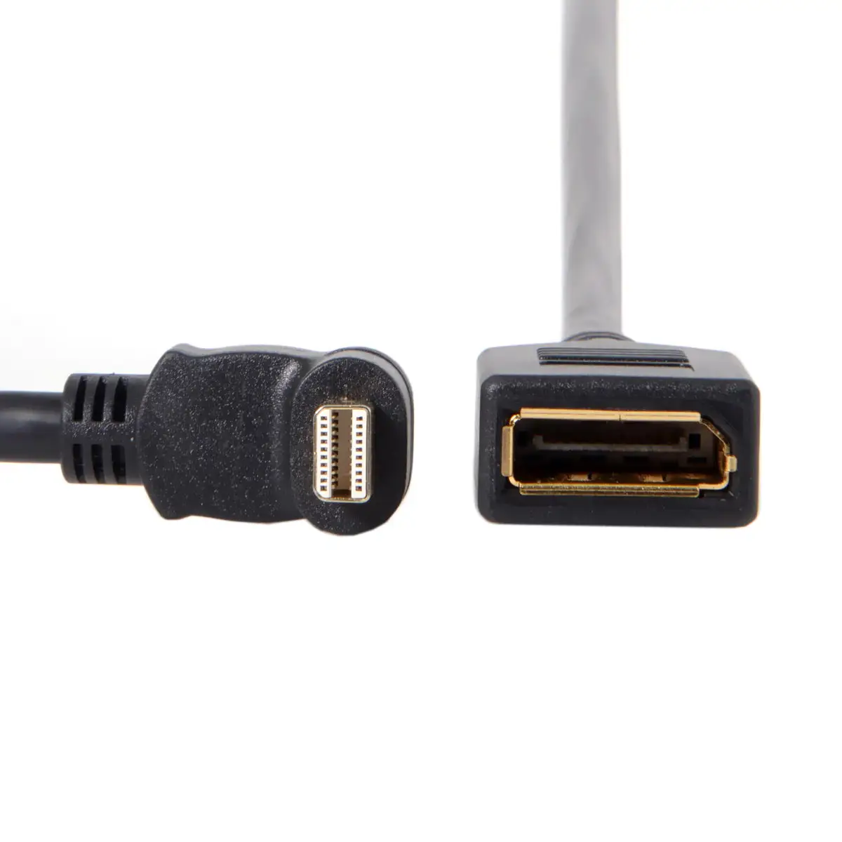 CY Mini DP DisplayPort 90 градусов до Женский кабель для дисплеев мониторов|Компьютерные