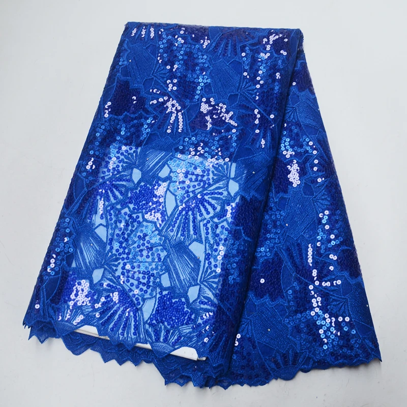 

African organza sequins lace fabric high quality french guipure sequence double organza lace glitter Nigerian Swiss lace fabrics