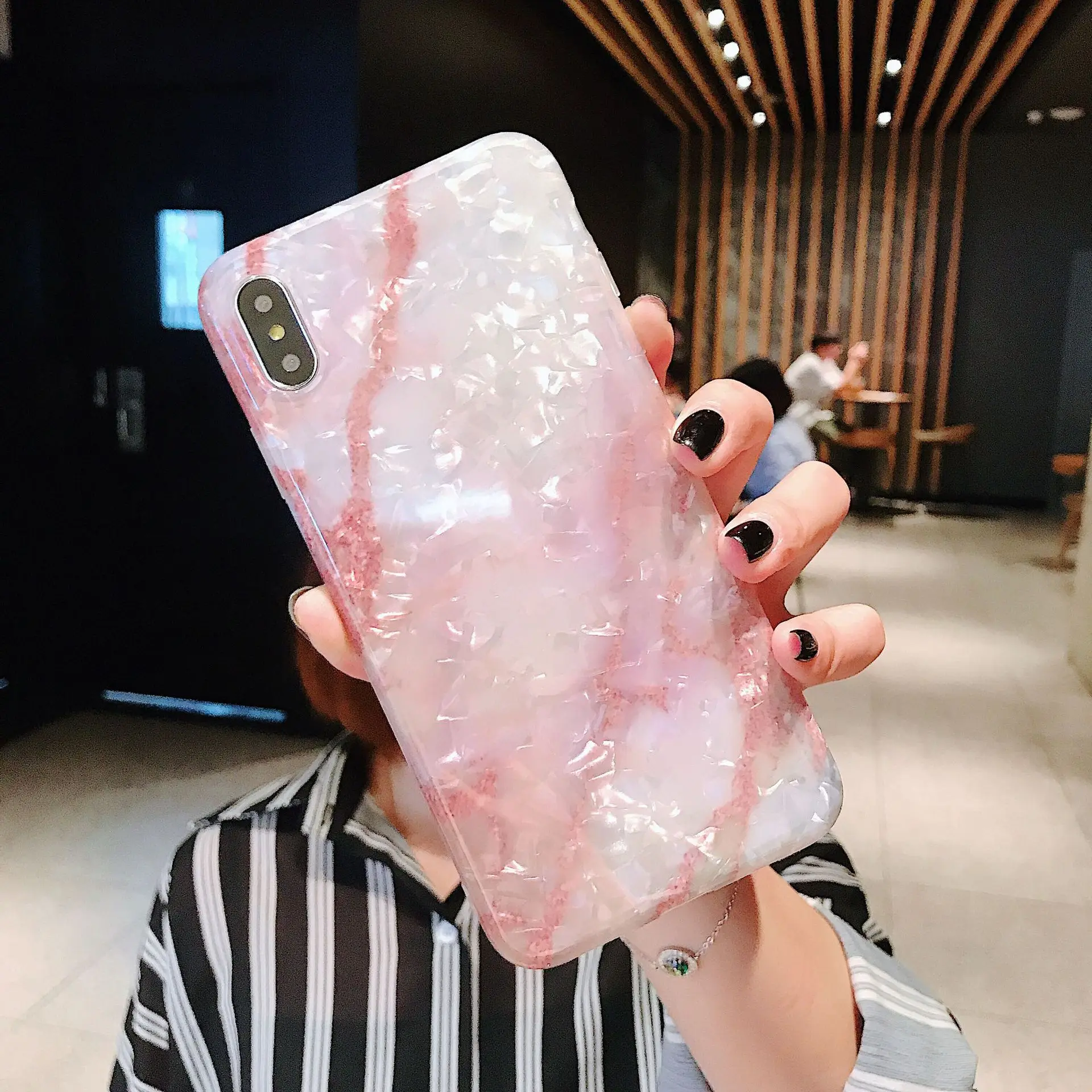 Роскошный Ретро мраморный трещина корейский чехол для телефона iPhone 7 Puls 6 6S 8Puls X XS