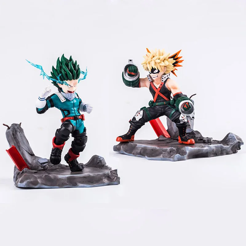 My Hero Academy Midoriya Izuku Bakugou Katsuki Battle State Figure 15 17 см коллекция спецэффектов декоративные