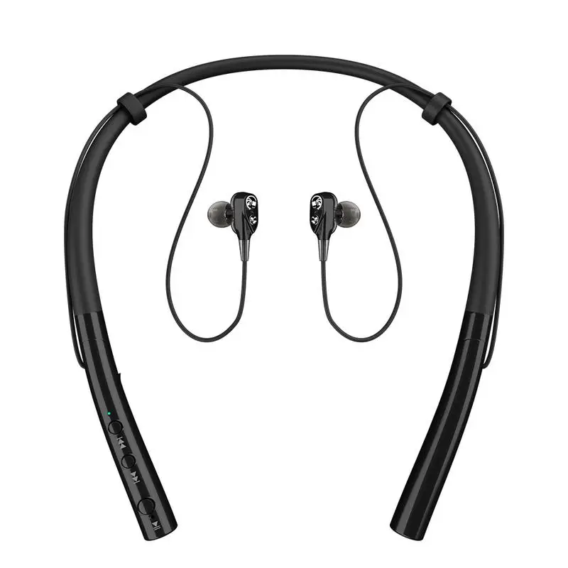 Q14C Bluetooth гарнитуры двойной перемещение кольца 4 Core Шум снижение V5.0 висит шеи уши